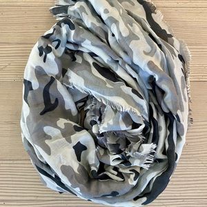 Mud Pie Camo Scarf 53”x55”
